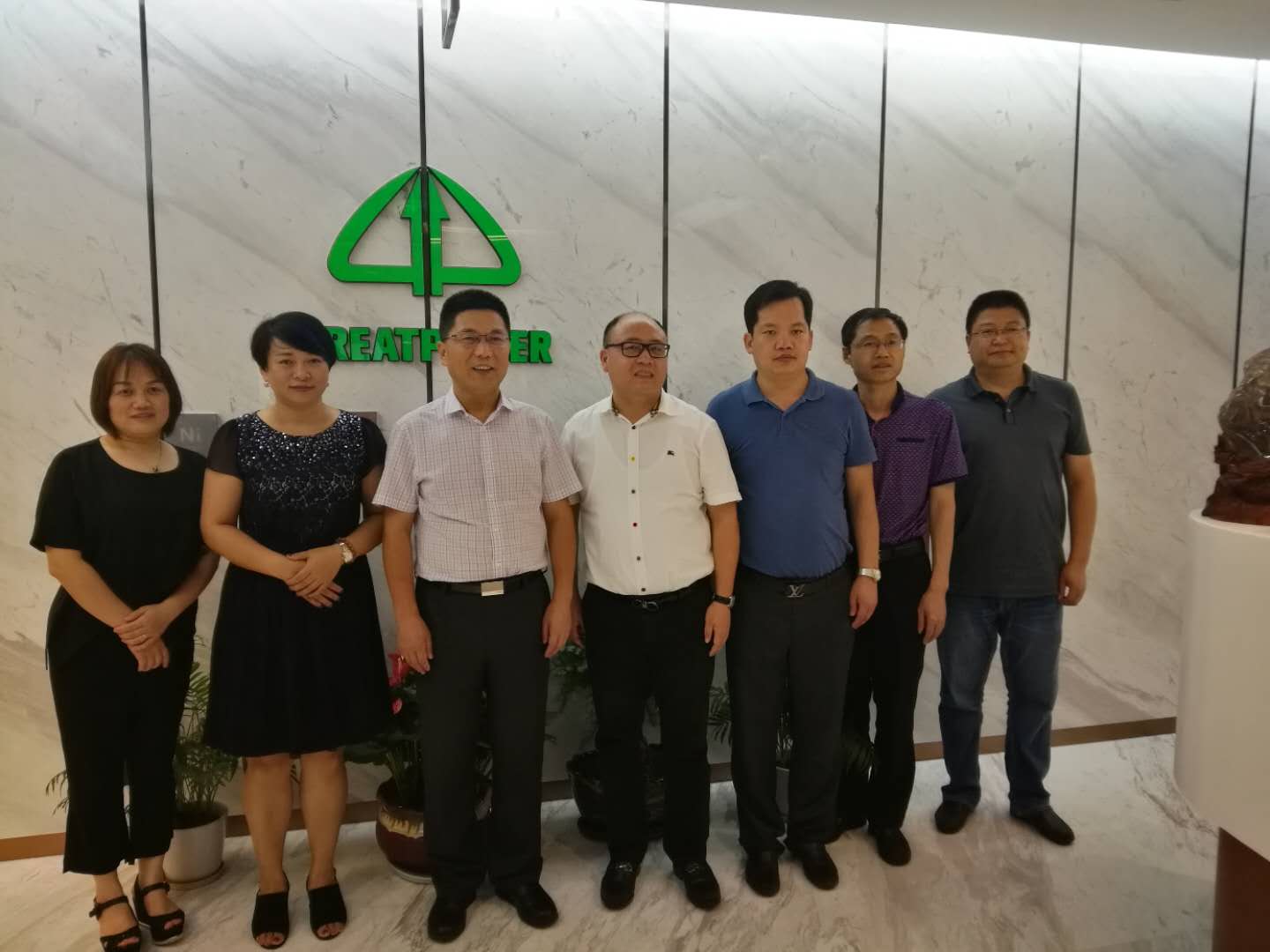 上虞區(qū)委常委一行考察格派上?？偛? title=